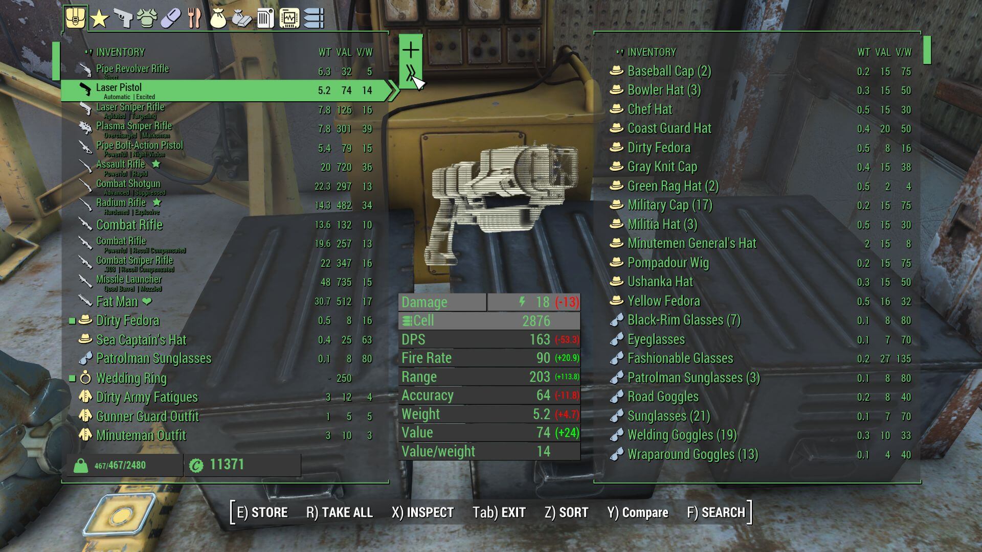 Fallout 4 интерфейс инвентаря фото 18