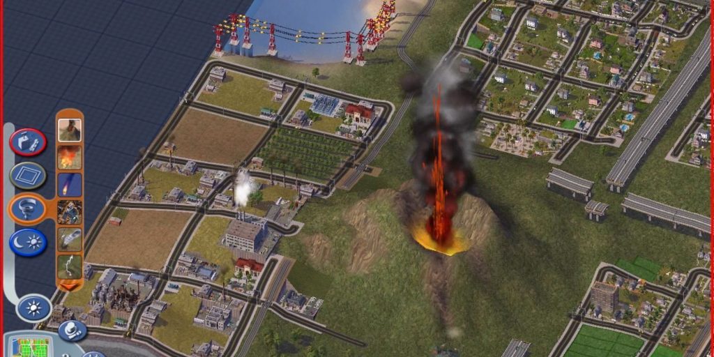Внезапно появляющиеся вулканы из Sim City