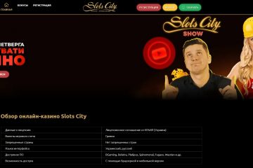 Обзор онлайн-казино Slots City: как создать аккаунт, бонусы на депозит, игровые программы, статусная политика