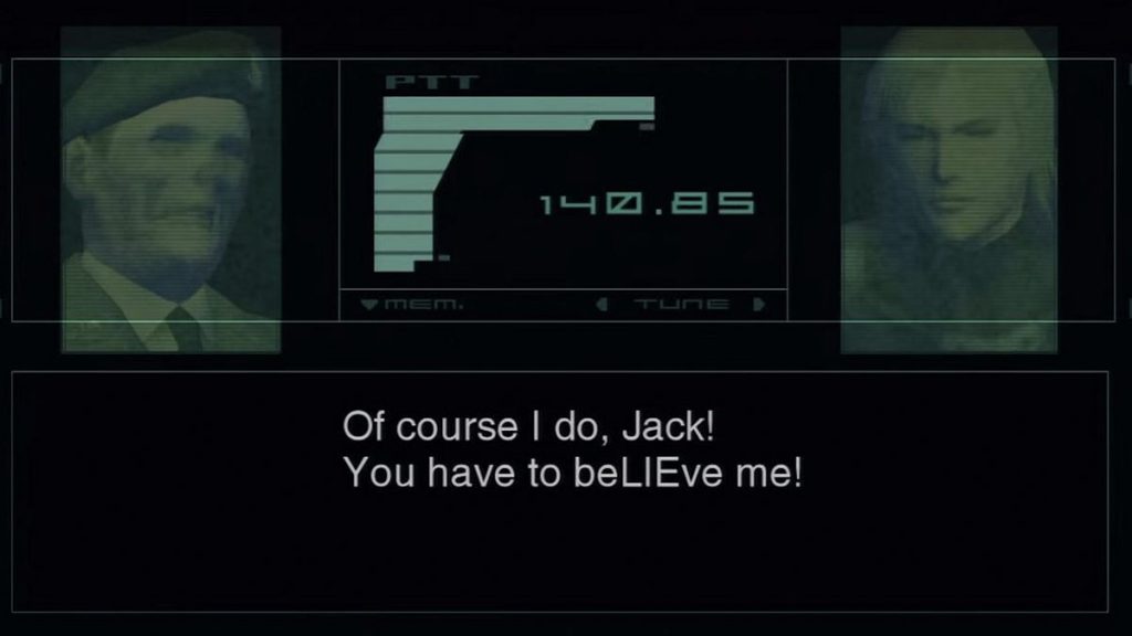 Metal Gear Solid 2 – Бессвязный бред в радиоэфире