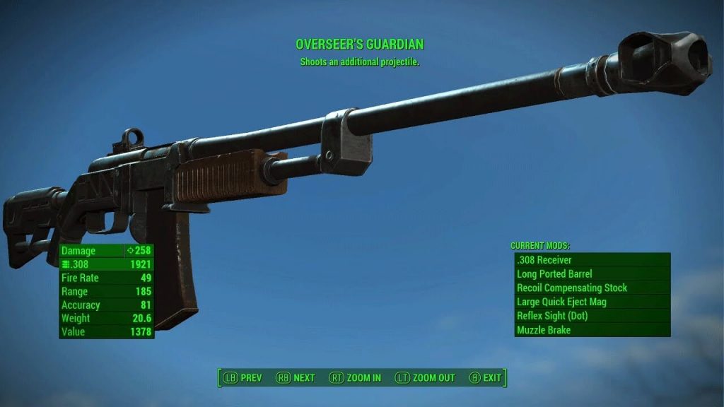 Боевой карабин «Страж Смотрителя» – Fallout 4
