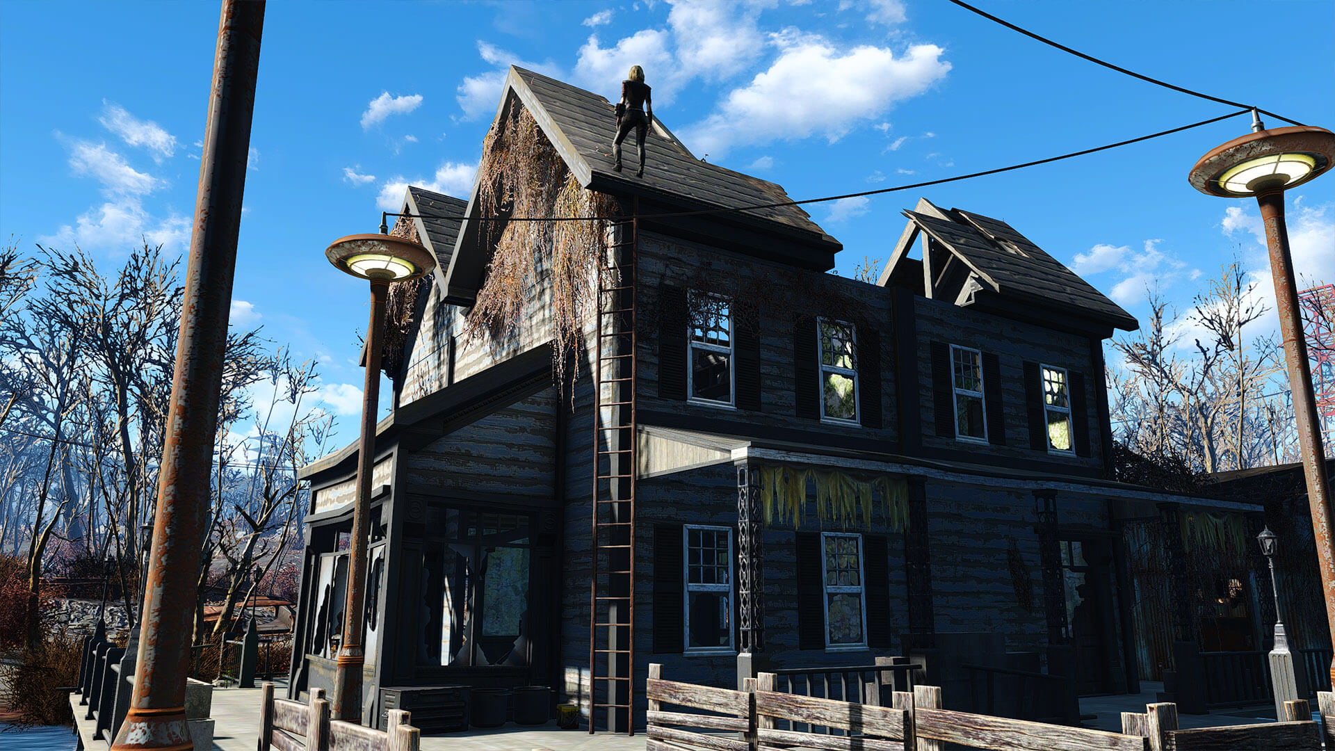 Fallout 4 особняк семьи крупов строить укрепления фото 38