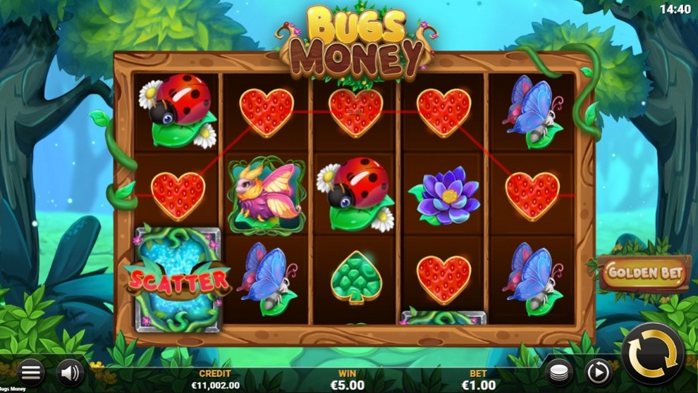Основные характеристики игрового автомата Bugs Money