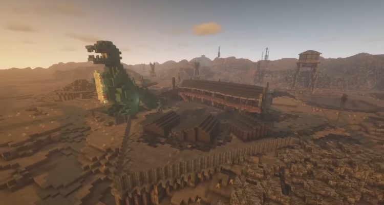Моддеры полностью воссоздали мир Fallout: New Vegas в Minecraft