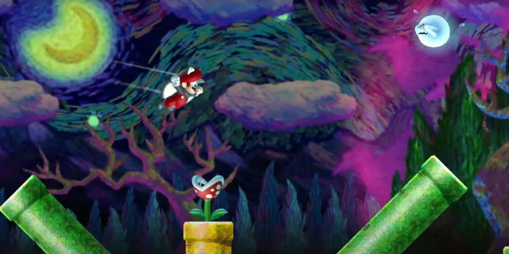 Painted Swampland (Нарисованная болотная страна) – New Super Mario Bros U
